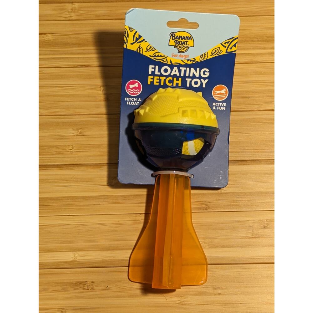 Banana Boat Floating Fetch Toy for Dogs Float Active Fun Play Water Swimming New